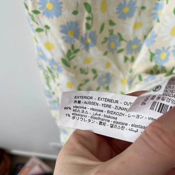 Zara Satin Effect Floral  Mini Dress Size Medium - Picture 9 of 10